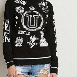 Forever 21 Black Long Sleeve Shirt Underground